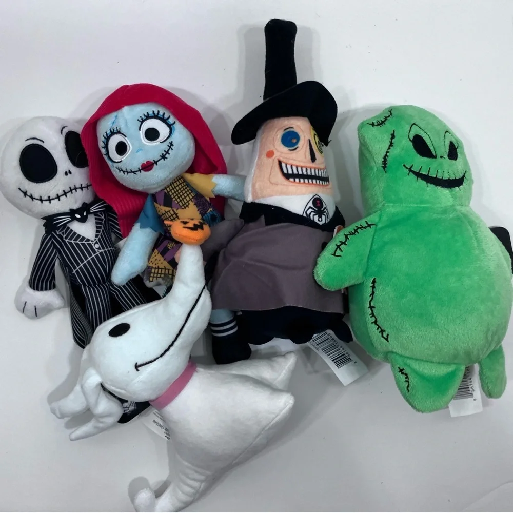 Nightmare Before Christmas Jack/Sally/Boogie/Zero/Mayor 5 Mini Plush NWT